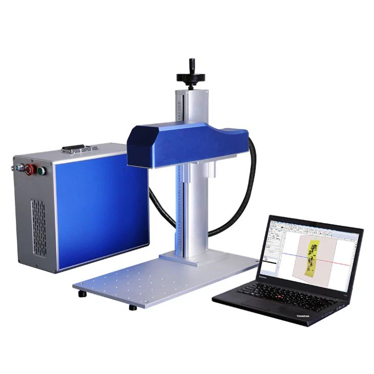 3D laserski stroj za označevanje vlaken za dinamično izostritev za nepravilno površino