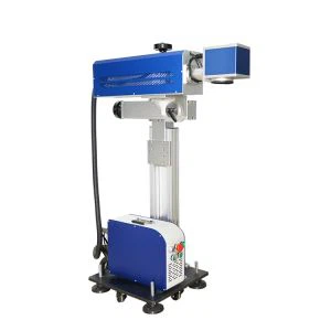 Flying CO2 laserski graver oprema Online CO2 laserski označevalni stroj