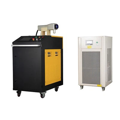 500 W IPG prenosni fiber impulzni laserski čistilec za zelo debelo gumo ali velike kalupe